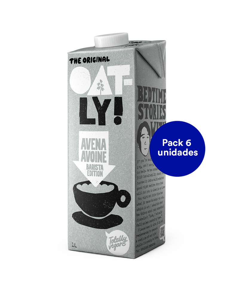Leche de avena Oatly - edición Barista 1L (6 unidades) — Más Info
