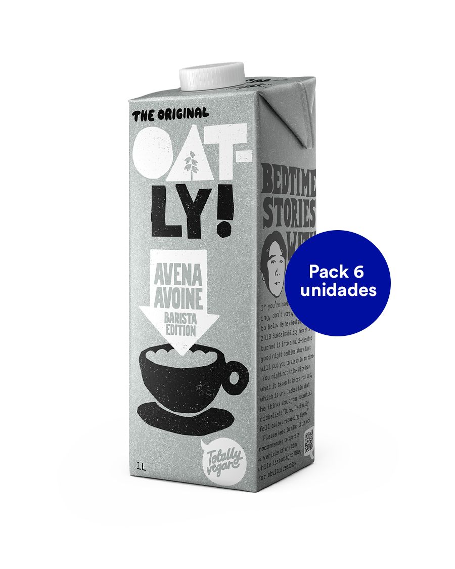 Leche de avena Oatly - edición Barista 1L (6 unidades)